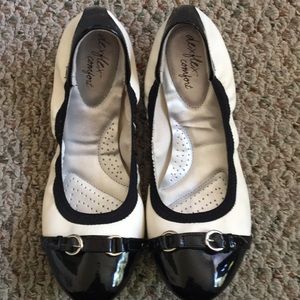 Oxford Buckle Front Ballet Flats